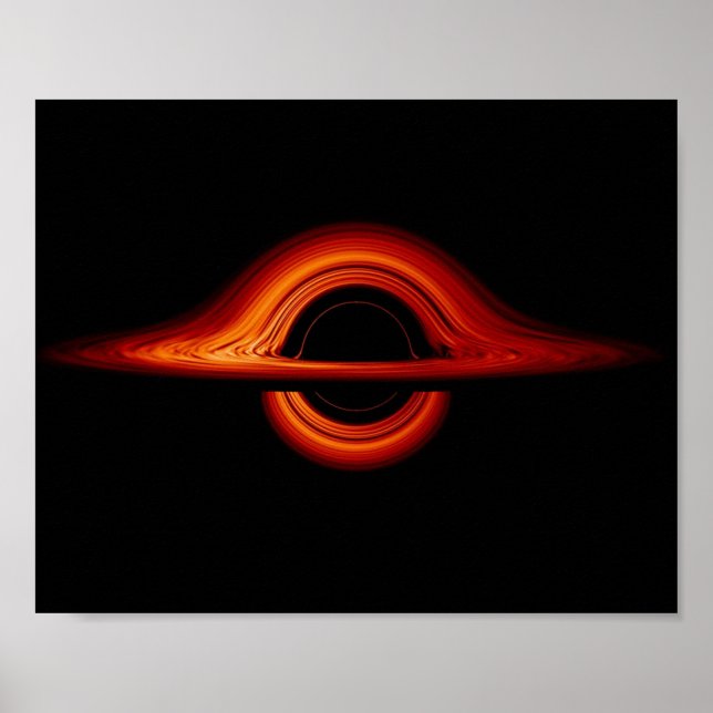 Black Hål Accretion Disk Poster (Framsidan)