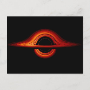 Black Hål Accretion Disk Vykort