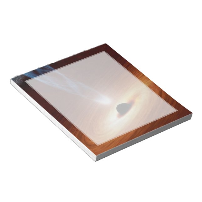 Black Hål Astronomy Space Art Anteckningsblock (Vinklad)