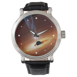 Black Hål Astronomy Space Art Armbandsur