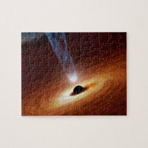 Black Hål Astronomy Space Art Pussel