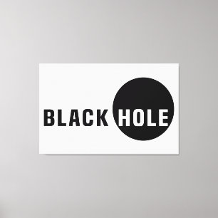 Black Hål Canvastryck