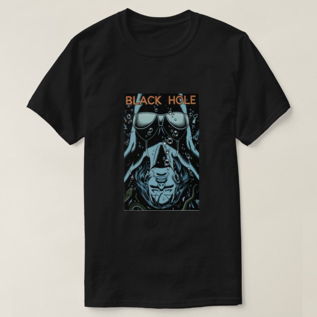 Black Hål Classic T Shirt (Design framsida)
