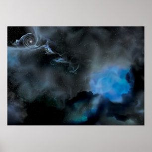Black Hål & COMPON Star Poster