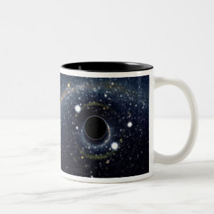 Black Hål Einstein Ring NASA Två-Tonad Mugg
