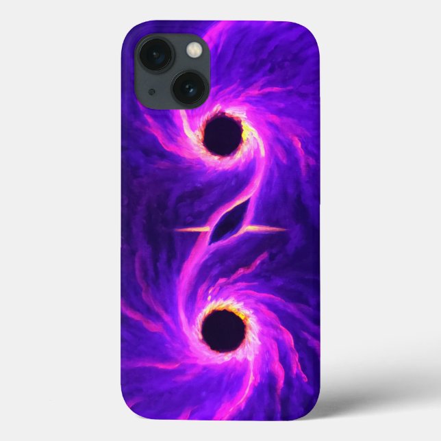 Black hål iphone case (Baksida)