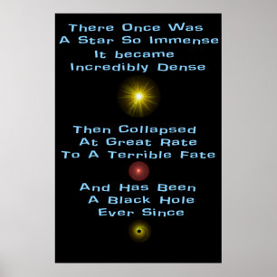 Black Hål Limerick Poster