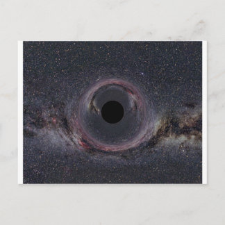 Black Hål Milky Way Vykort