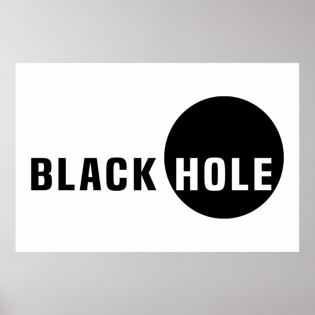 Black Hål Poster (Framsidan)