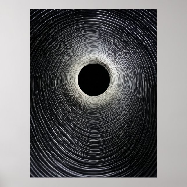 Black Hål Ripples Poster (Framsidan)