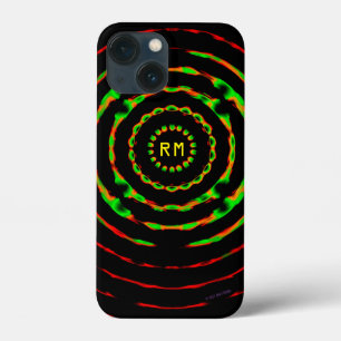 Black Hål Sol Monogrammed iPhone/iPad-fall