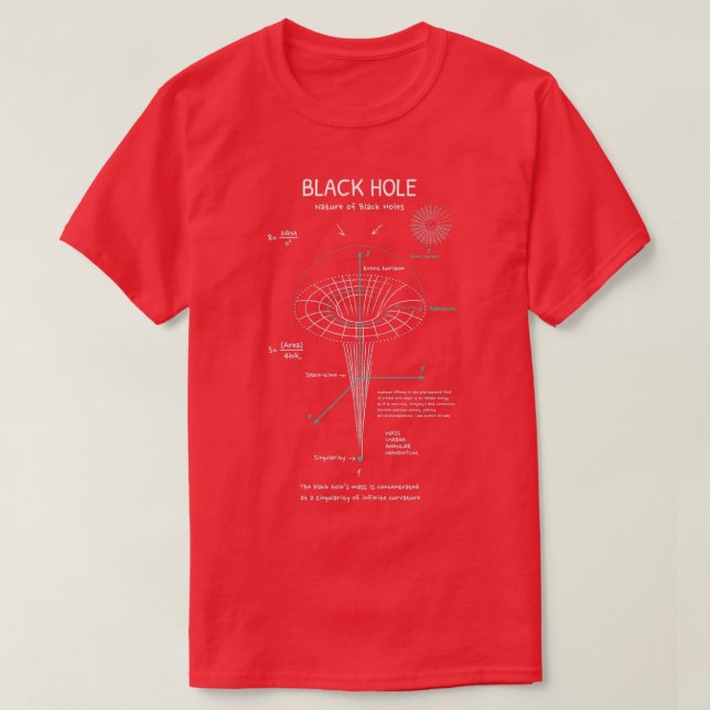 Black Hål T Shirt (Design framsida)