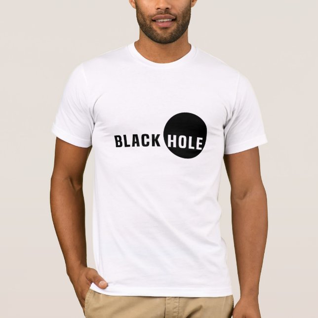 Black Hål Tee Shirt (Framsida)