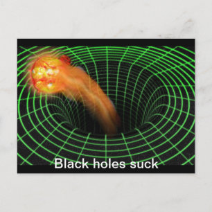 Black hål vykort