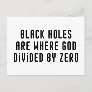 Black Hål Zero Vykort