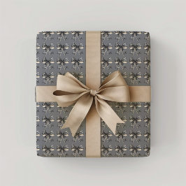 Black Halloween Bows Presentpapper