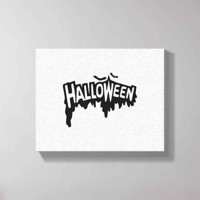 Black Halloween Canvastryck (Framsida)