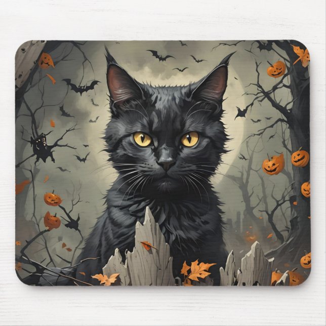 Black Halloween Cat Musmatta (Framsidan)