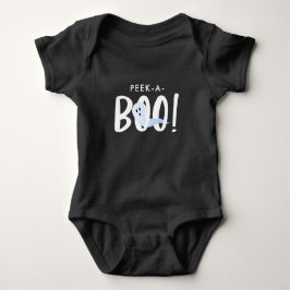 Black Halloween Cute Ghost Peek-A-Boo! T Shirt