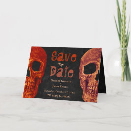 Black Halloween-Orangen med gotisk skull sparar da Meddelande