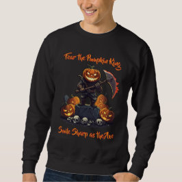 🖤 Black Halloween Pumpkin Kid Sweat 🎃 Lång Ärmad Tröja