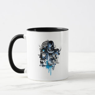 Black Hand - Blue Collage Mugg
