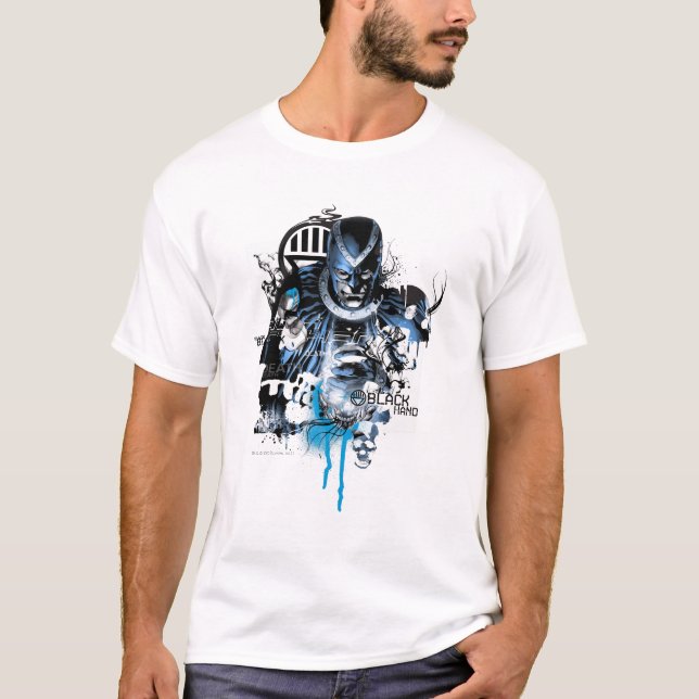 Black Hand - Blue Collage T Shirt (Framsida)