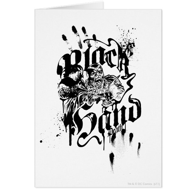 Black Hand - Collage Hälsningskort (Framsidan)