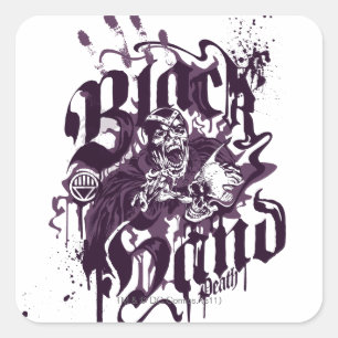 Black Hand - Lila Collage Fyrkantigt Klistermärke