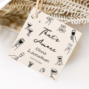 Black Hand plockade Thats Amore Party Gåvor Etiketter