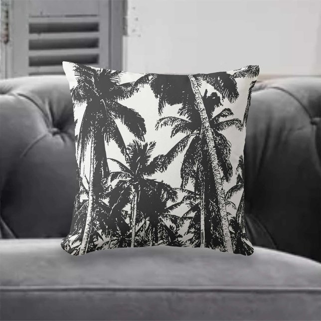 Black Handflatan Träd Cushion Kudde (Skapare uppladdad)