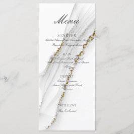 Bläck Handgjord Vit Platt Meny