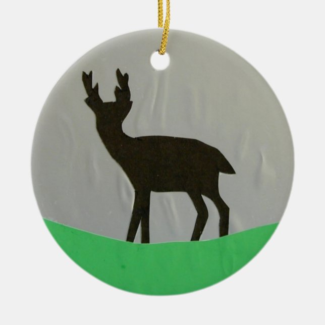 Black Hart-ornament Julgransprydnad Keramik (Framsidan)