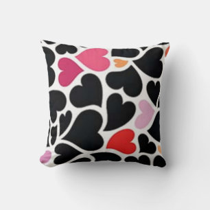 Black Harts Pillow Kudde