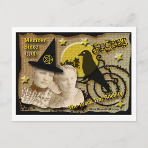 Black Hat Secret Society-kort Vykort