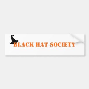 Black Hat Society Halloween Bildekal