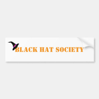 Black Hat Society Halloween Bildekal