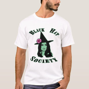 Black Hat Society Halloween Witch Tee Shirt