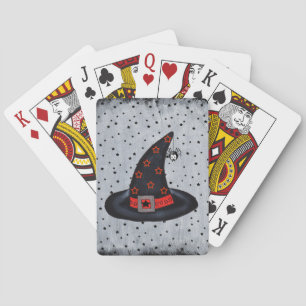 Black Hat Society Witch Hat Buckle Stars Spider Casinokort