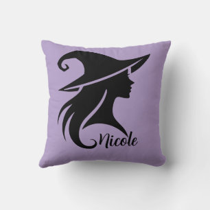 Black Hat Witch Wiccan Witches Halloween Kudde