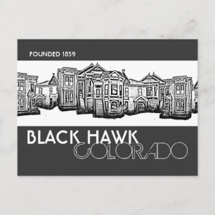 Black Hawk Colorado byggnad vykort