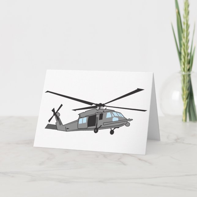 Black Hawk Helicopter Kort (Framsida)