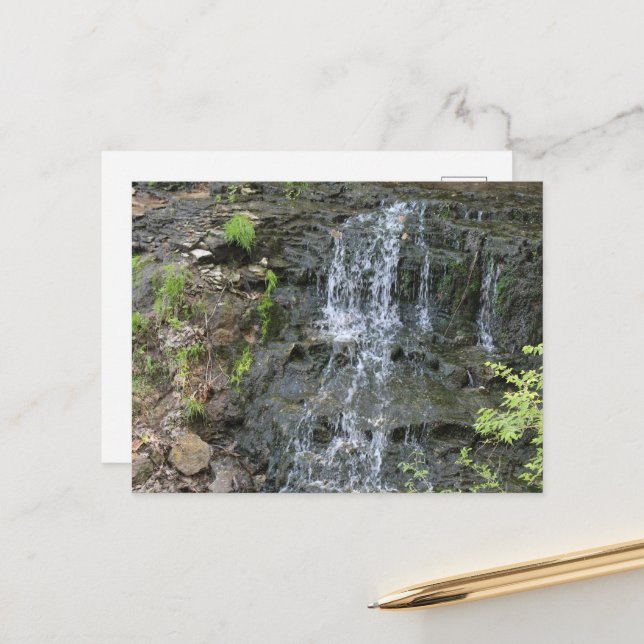 Black Hawk Vår i Burlington, Iowa Vykort (Fram/Back In Situ)