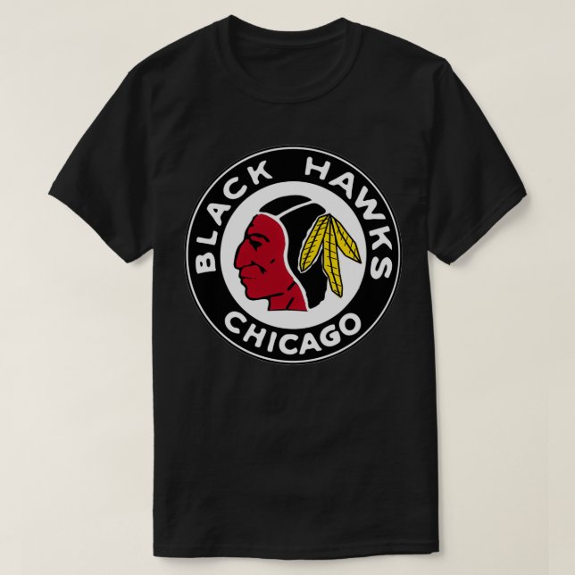 Black Hawks Chicago T Shirt (Design framsida)