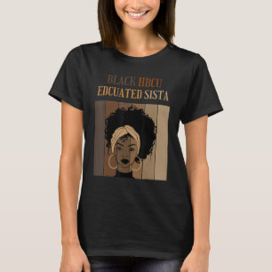 Black HBCU - utbildad historisk Black Colleges Uni T Shirt