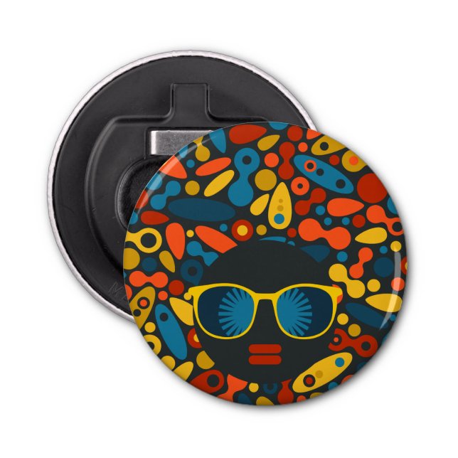 Black Head Woman #1 Flasköppnare (Framsidan)