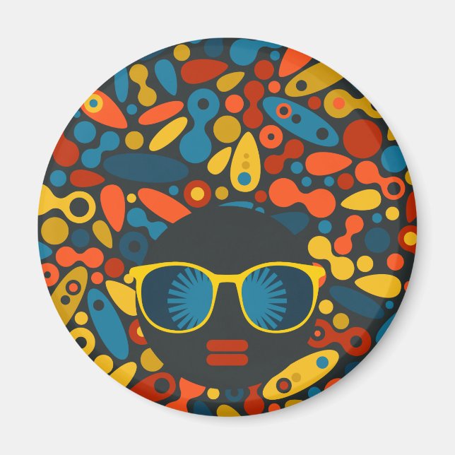 Black Head Woman #1 Magnet (Framsidan)