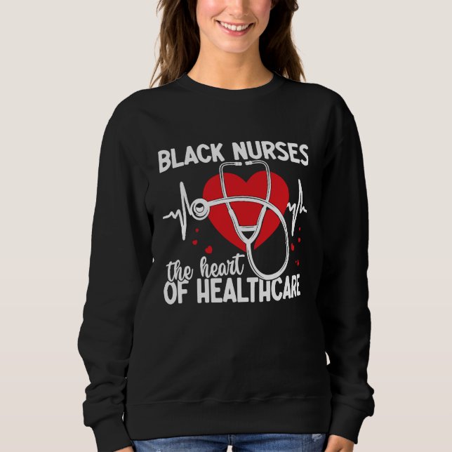 Black Healthcare Worker African Nurse Nursing Enth T Shirt (Framsida)