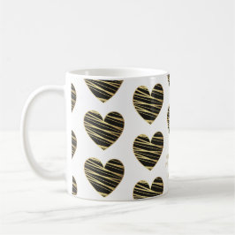 Black Heart Best Friends All Occasion Gift Kaffemugg