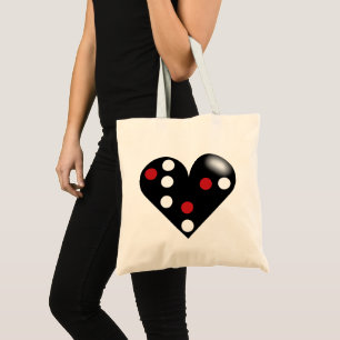 Black Heart Domino Tygkasse